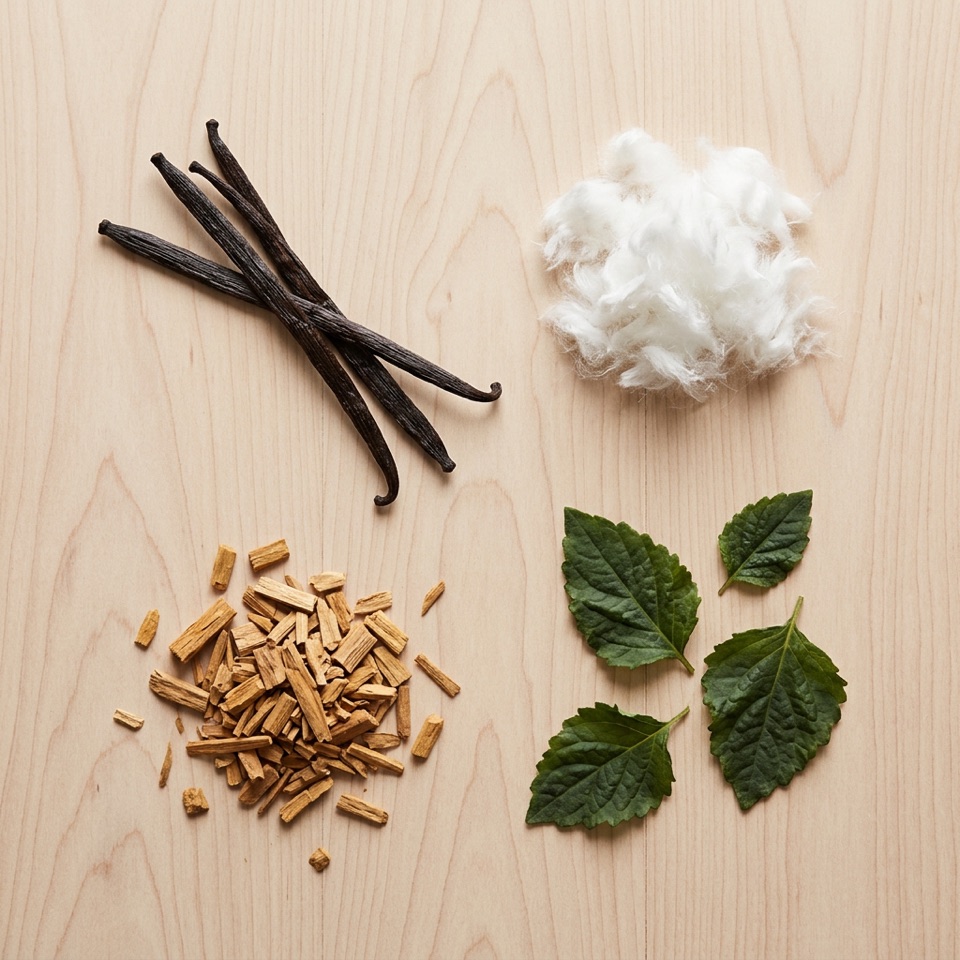Base notes penopang parfum floral biar tahan lama: vanilla, sandalwood, musk, patchouli